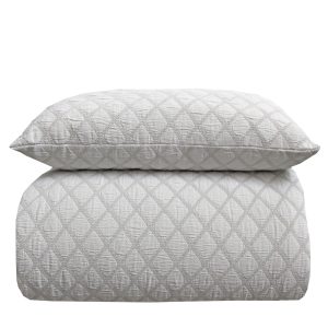 Set Edredón + Funda/s Cojines LUCRECIA gris