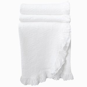 Colcha POSITANO blanco- Disponible en varias medidas