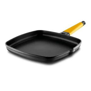 Asador Castey Classic Antiadherente de Aluminio Fundido con Mango Desmontable – Vitro Gas