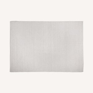 Alfombra de exterior PET reciclado blanco roto 340×240×1 cm – contemporáneo – interior o exterior – KIRHA
