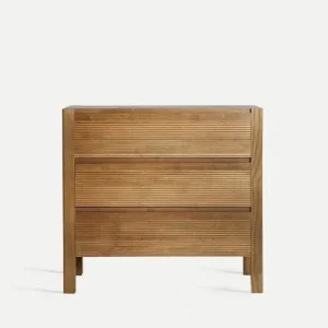 Cómoda de madera DM estriada Copenhague