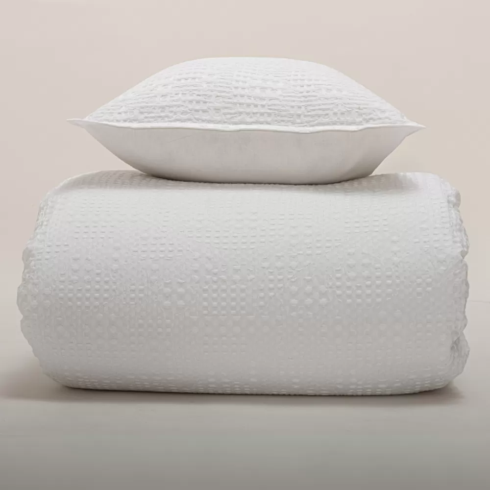 Juego Funda Nórdica + Fundas Almohada TANA blanco